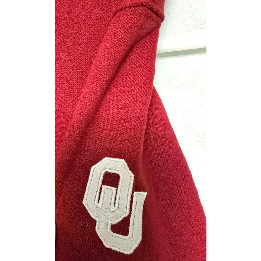 Oklahoma Sooners Womens Large Full Zip Hoodie Colosseum OU Red NWT NEW - Picture 3 of 5